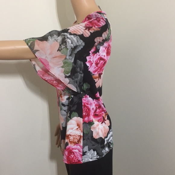 Calvin Klein || Woman’s floral print Blouse size Small - Picture 5 of 6